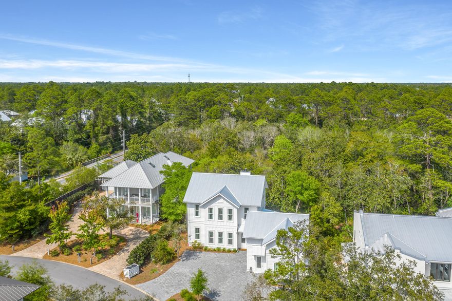 Ideally located in the heart of Seagrove Beach, and just a short stroll to Seaside, this newly constructed luxury beach home offers fantastic privacy while boasting quick access to 30A amenities. A short walk to the nearest beach access, 27 Suzanne Drive is offered fully furnished and turn-key. Designed for large families to enjoy, this home creates an inviting experience for the entire group. Designer fixtures and luxury finishes construct an indulgence experience throughout the property. The well-planned floor-plan showcases 5 bedrooms, 4 full bathrooms, 1 half bathroom, a large open concept living space with chef's kitchen, 2 master suites, large laundry room and a spacious screened in back porch. The separate lock-out carriage house offers a kitchen area and full bathroom presenting