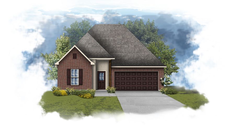 The TRILLIUM IV B in The Bluffs at Lafayette community offers a 3 bedroom, 2 full bathroom, open and split design. Upgrades added (list attached). Special Features: double vanity, garden tub, separate shower, and walk-in closet in master bath, kitchen island, walk-in pantry, boot bench in mudroom, covered porches, undermount sinks, LED lighting throughout, recessed lighting, crown molding, ceiling fans in living and master, custom framed mirrors in all baths, smoke and carbon monoxide detectors, landscaping, architectural 30-year shingles, flood lights, and more! Energy Efficient Features: tankless gas water heater, kitchen appliance package with gas range, vinyl low E windows, and more! Energy Star Partner.