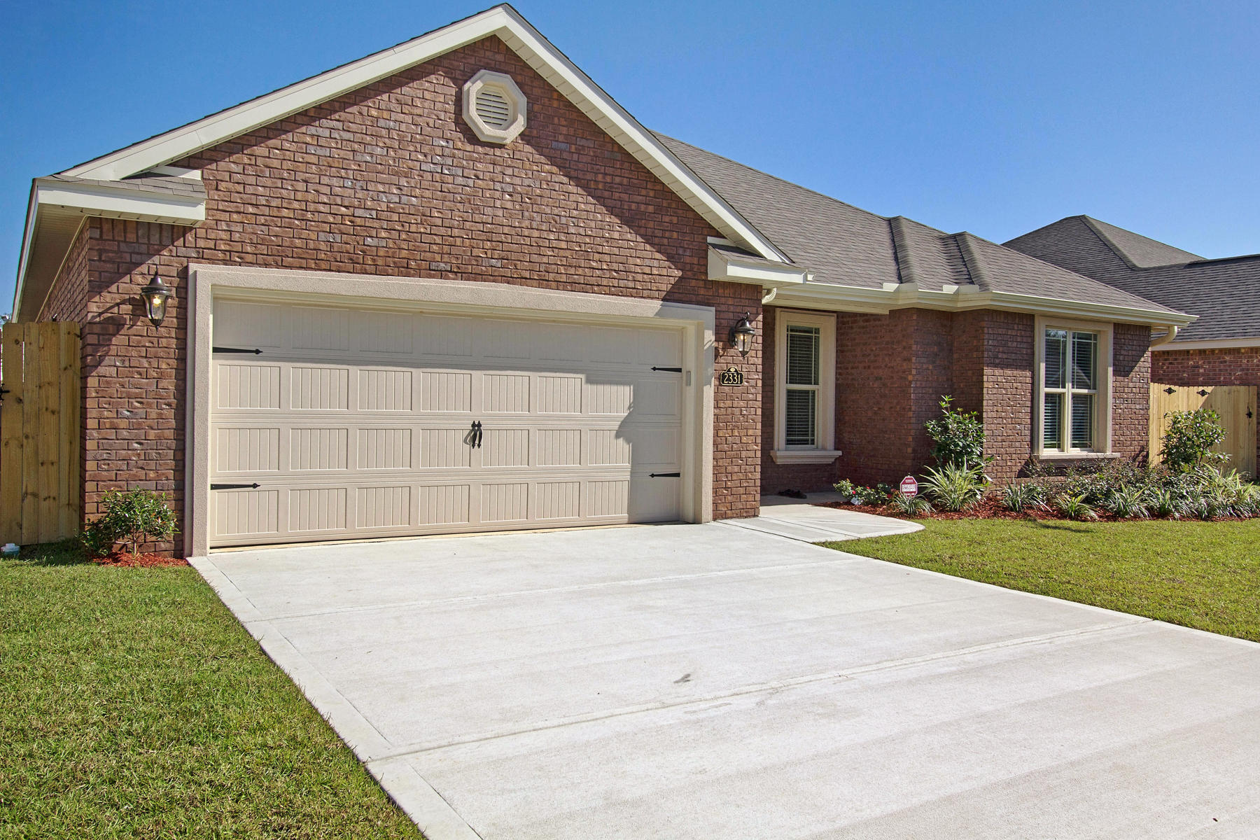 Builder is offering extras for this home. Screened lanai and built in Speakers. 1 of 40 new luxury homes to be built in this exciting new neighborhood located just off of Racetrack Road. Ideal location - close to shopping, schools, medical facilities, beautiful white sand beaches and numerous employment opportunities including Eglin & Hurlburt Air Force Bases and the 7th Special Forces Base. The neighborhood is also located adjacent to the County's new Stillwell Park with lots of open green space, a walking / jogging path, picnic tables and a basketball court Great for your active lifestyle!