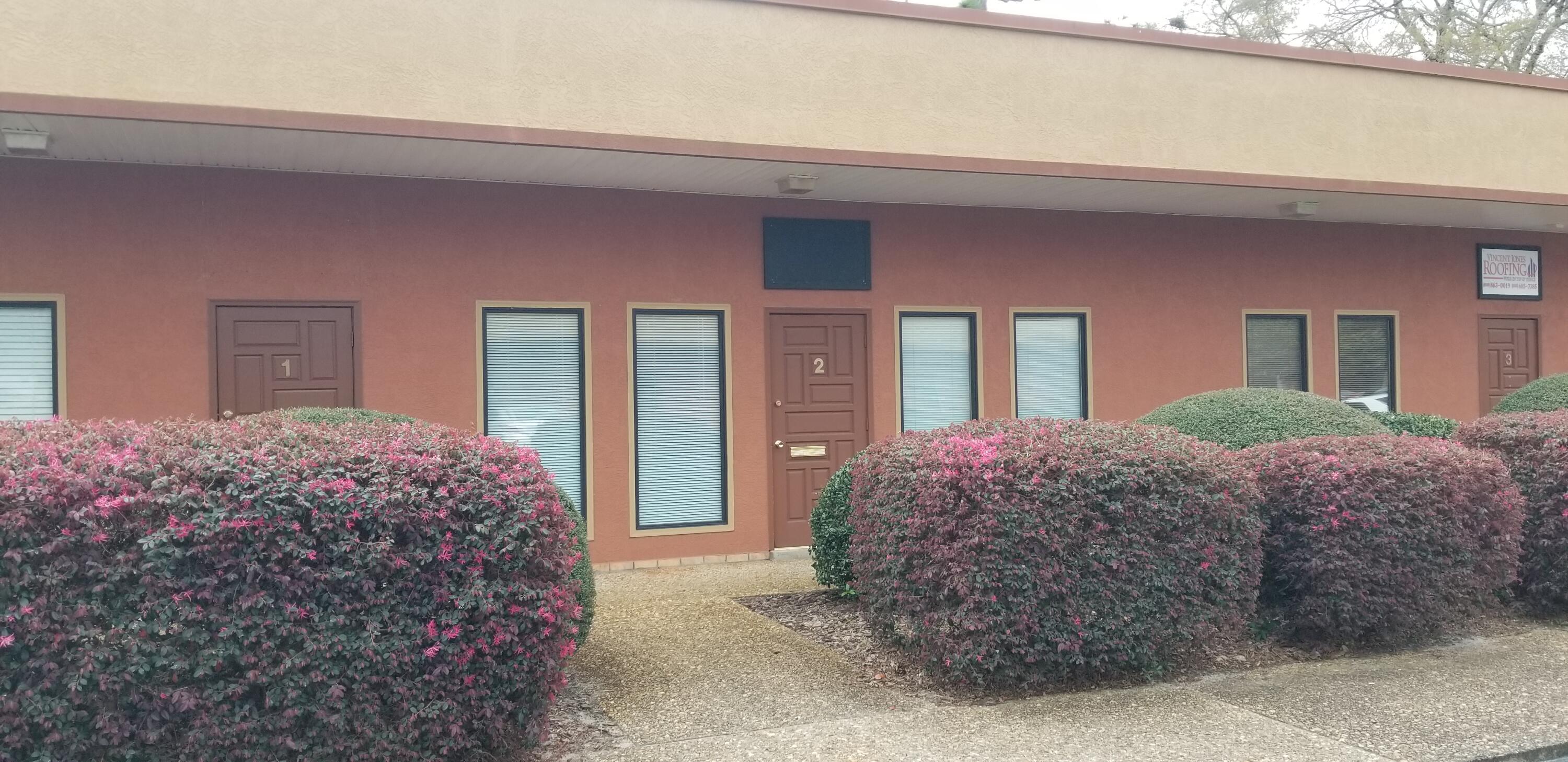 3 office rooms, storage room, reception, 1 restroom, coffee bar, closet. $75 monthly cam covers garbage, common area lighting, grounds mainatenance.