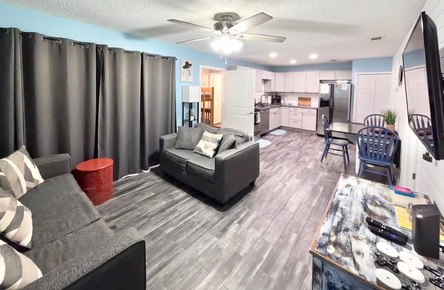 Vacation Rental for Sale! Destin Condo Turn-Key Fully Furnished, Second story, spacious and cozy, private balcony.  Introducing a slice of paradise in the form of this meticulously renovated condo in Gulf Terrace Complex--your ultimate sanctuary for relaxation or rental investment. This impressive property features a master bedroom complete with a private bath offering a luxurious tub/shower combo, 2  Full Size Bathrooms, smart TV's, SS Appliances. Gated Community, 3 swimming pools, tennis/pickle ball court, EV Tesla Chargers, lake, clubhouse for owners. Condo is positioned just 0.8 miles from beach access and to a variety of restaurants, shopping, and entertainment options. Tourists and Locals Love this location! Every element of this home exudes contemporary coastal flair, with high quality tile floors, sleek modern bathrooms, stylish furniture, and stainless steel appliances, including a newly installed dishwasher.
Resort-like Amenities: Relax in any of the 3 sparkling swimming pools, enjoy the tranquil lake, or get active on the tennis/pickleball courts. The homeowners club house is perfect for social gatherings and events.
Pet Friendly: Fur babies are welcome!
Versatile Use: Ideal as a primary residence, second home, or vacation rental.
Keep in mind that current owner usage during major holidays is not included in rental earnings, providing potential increased revenue for buyers. All measurements and details are approximate and should be verified by the buyer. For rental income contact listing agent. 
