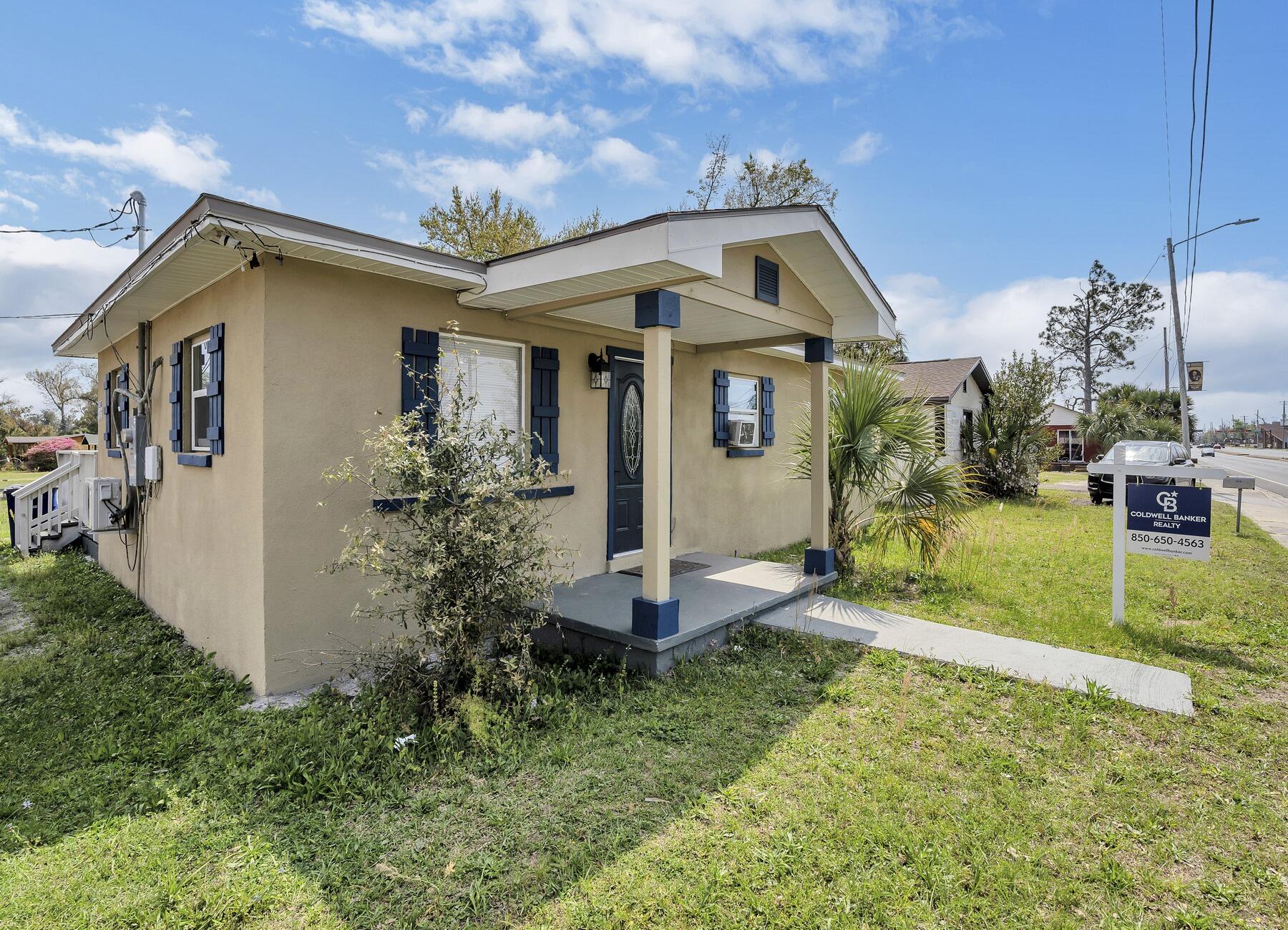 Location, location, location! Centrally located, less than a mile from the Sacred Heart Hospital and Hwy 98, and 1.65 miles from the Hathaway bridge and Panama City Beach. This property is multi use, currently used as residential but it can also be use as an office/retail space with plenty of space for parking on the rear side of the property. This home has laminated flooring installed on 2021, the roof installed on 2020. Current owner built a 9.5 x 5.6 shed on the back of property for storage. Cameras installed all around for extra security are conveying to new owners. Call for an appointment!