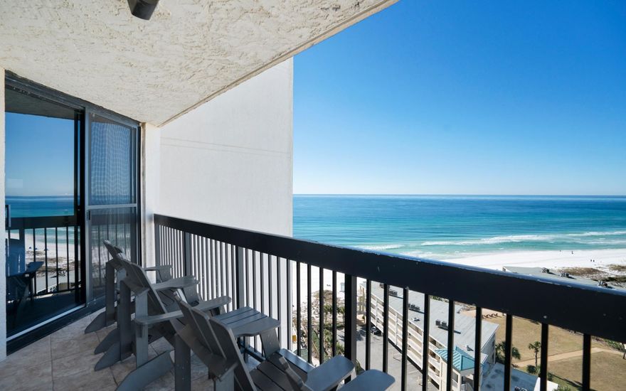 This is the one you've been waiting for...Gorgeous updated unit on the 16th floor with a view for miles.  Not only is there a breath taking view of the gulf, but you can also enjoy the Destin Harbor fireworks in the evening right off your private balcony.  This 2 bedroom and 2 bathroom unit sleeps 8 comfortably and is all about relaxation and view.  The open floor plan is perfect for family gatherings.  This unit comes rental ready and beautifully furnished with all the comforts of home.  It is a proven money maker in a incredible location, with an all-inclusive low HOA that includes electricity.  So don't wait on this one because I doubt it will last too long!