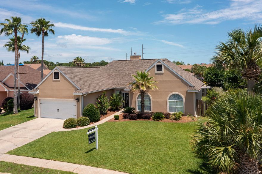 Accepting back up Offer. Your family will enjoy this newly exterior painted 3 bedroom 2 bathroom updated floor plan located in Bayside Subdivision. This beautiful home offers granite counter tops and tile floors in the kitchen, closet build ins, along with new windows, A/C and roof. Bayside offers a community bay front dock for fishing as well as tennis courts and a pool for your enjoyment. While living in this single story home you will be a short distance to the beaches of Destin/South Walton and all the area has to offer. You can drive, bike or take your golf cart to gulf front dining, the beaches and the Sandestin Outlet mall for shopping. Location location location! This home is a must see!