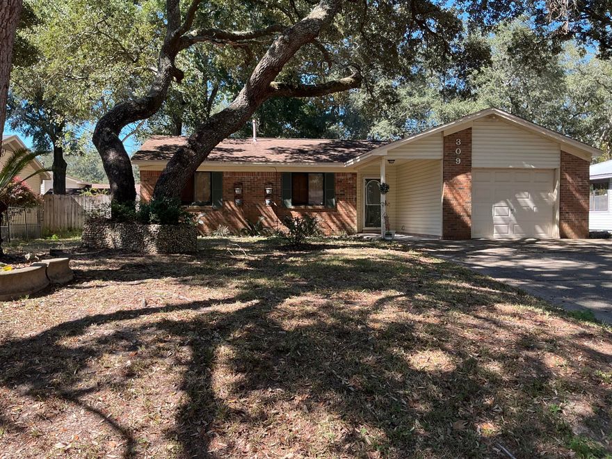 Nestled on a quiet cul-de-sac in one of Niceville's most sought-after neighborhoods, this 3-bedroom, 2-bath home offers endless potential and a welcoming community feel. With sidewalks, streetlights, and nearby parks, it's the perfect setting for anyone who enjoys a walkable lifestyle. Built in 1978 and featuring 1,070 square feet of living space, this home has great bones and just needs a little TLC to make it shine. The open layout, compliments a comfortable living area open to the dining area and a large fenced backyard complete with a storage shed -- ideal for outdoor fun, gardening, or pets.Located less than half a mile from Ruckel Middle School and Niceville High School, and within walking distance to the library post office, the community center, and walking paths. You'll love the central convenience this home offers.
Home is being sold As-Is, Where-Is. The seller is including a one-year home warranty with an acceptable offer for added peace of mind. Roof 2012. 