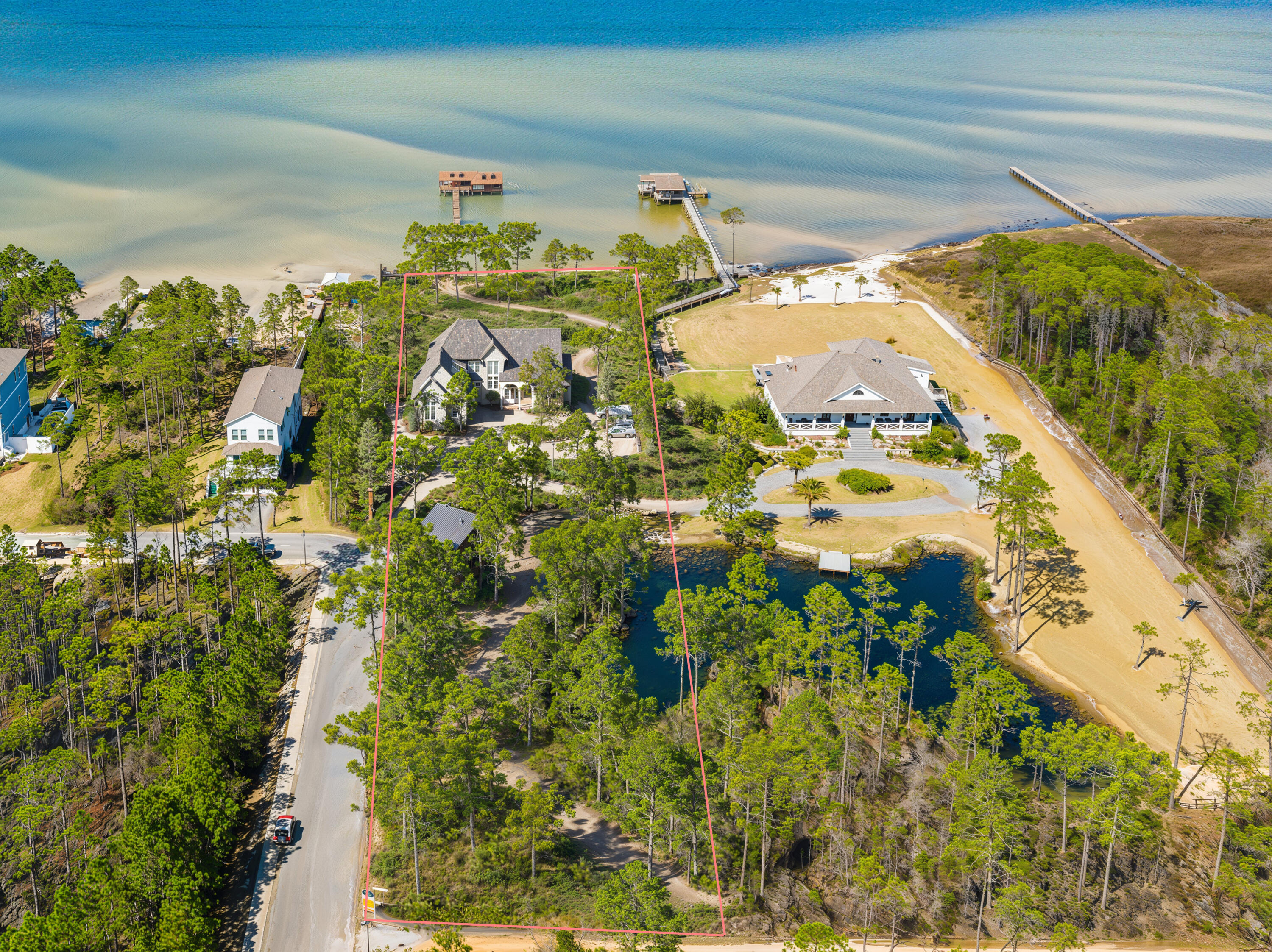SPECIAL OPPORTUNITY TO BUILD YOUR DREAM HOME ON THE BAY!! This spectacular 1.77 acre parcel with 117 feet of direct water frontage on the Choctawatchee Bay is a true slice of paradise. This property offers peace and tranquility situated in a convenient location only 5 minutes to the beaches of 30A and amenities such as grocery, restaurants, shopping, hospital and much more. Mother Nature is abundant and will keep you mesmerized with fish, dolphin, eagles, osprey, deer and incredible scenery looking over Hogtown Bayou to the open Bay. The property includes a freshwater pond stocked with Bass as well. FDEP & Army COE permits are already in place making this property ready to build. The current owner has house plans available by request. It's time for your SOMEDAY to begin TODAY!