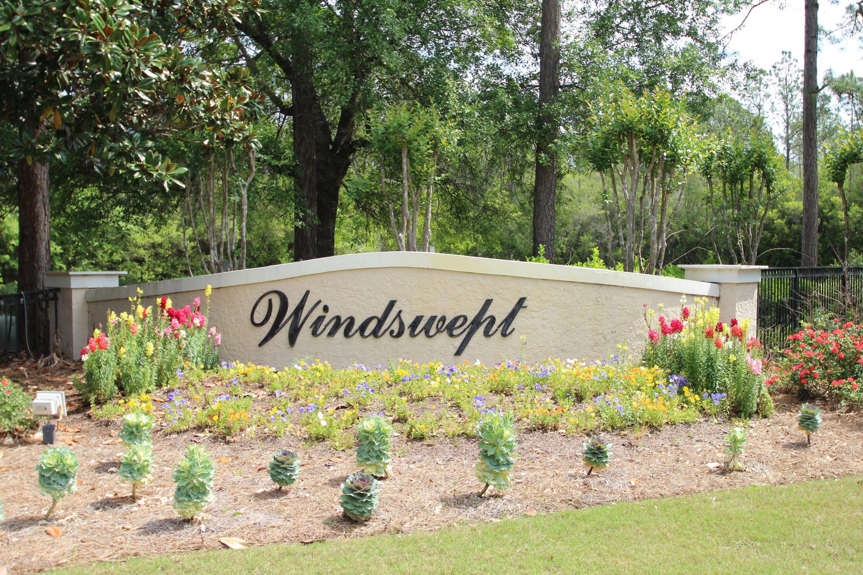 This beautiful and ready .60 acre lot backing up to Hole #13 Par 5 it is a great location to build your dream home. Windswept Estates is a beautiful, gated golf course community offering very spacious building sites surrounding 5-star, 18-hole Windswept Dunes Golf Club. Located just 20 minutes North of the most amazing white sand beaches and turquoise waters of the Florida Gulf of Mexico. Some of the community amenities include a swimming pool, clubhouse, tennis courts, basketball court, and a playground area. Windswept Estates is the perfect spot to call ''HOME''.