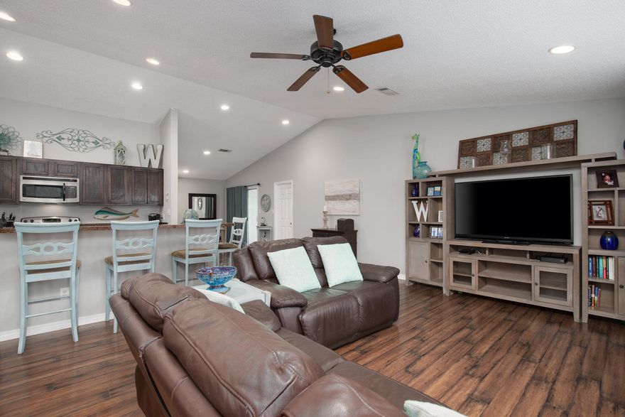 You don't want to miss out on this great family home in the heart of Destin. The wide open floor plan invites you into a great entertainment space with split bedrooms. A new roof and updated decor compliment the awesome location just a couple blocks from Joe's Bayou Boat Launch and Mattie Kelly Park & Nature Walk overlooking the Choctawhatchee Bay.