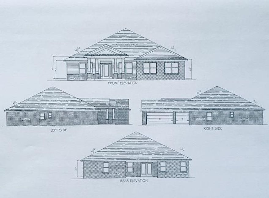 New Construction! This is an all brick 5 Bedroom, 3 full Baths, 2502 square foot home, with a 3 car garage in Holley by the sea. This split floor plan home features a spacious great room, formal dining room and a large kitchen with granite counter tops, stainless appliances, smooth top stove, and a built-in microwave and dishwasher. The home has tile floors in the Great room formal dining, all wet areas and carpeting in all bedrooms. The Master Suite features: a large tiled shower, jetted garden tub, double vanity, tile floors and a large walk-in closet. There is a 14x17 covered porch on the back of this home. Landscaping: fully-sodded, in-ground sprinkler system with well.