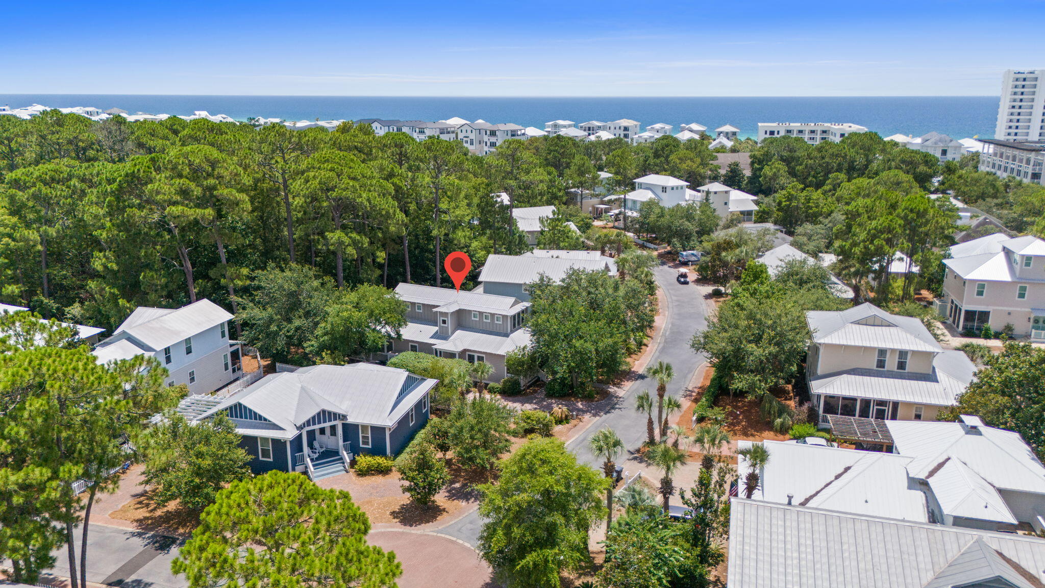 We would tell you to keep this a secret for yourself, but everyone knows secrets are hard to keep...Across from the turquoise blue waters of Seagrove Beach is the charming community of Cassine Village-this stunning coastal retreat has been completely transformed with an upscale European-inspired renovation--offering the perfect blend of luxury and laid-back beach living.French doors welcome you into a bright, open-concept living space. Inside you'll find beautiful hardwood floors, custom shiplap, and curated designer furnishings that exude comfort and style. The chef's kitchen features high-end stainless steel appliances, custom cabinetry, and pantry, all seamlessly connected to the spacious dining and living areas--ideal for entertaining or relaxed family gatherings. Step out to an expansive screened-in porch overlooking lush conservation land and fruit trees and unwind with a glass of wine on the swing. This thoughtfully designed home includes five spacious bedrooms including a custom bunk room, two luxurious primary suites (one with a private balcony) and spa-style bathrooms with premium finishes.
Enjoy a little competition on the tennis courts, a swim in one of the beautiful pools or a short stroll to the beach. Live here and enjoy walking trails, a bridge covered fishing lake, and even a picnic area nestled in nature.
Whether you're looking for a stylish full-time residence, an elegant second home, or a high-performing vacation rental in the heart of 30A, this move-in-ready gem offers it all in an unbeatable location.