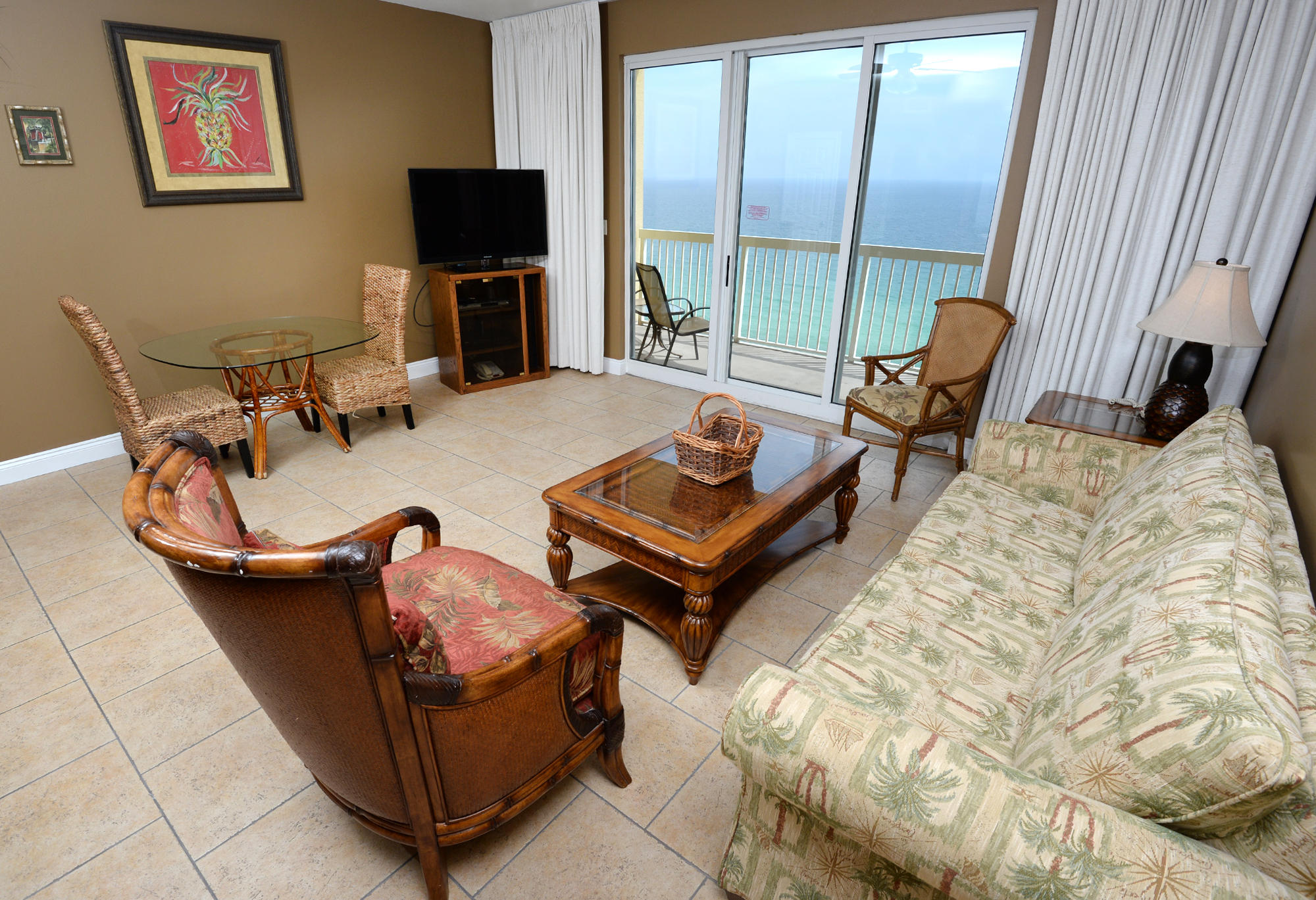 **FRESHLY PAINTED** The 1BR/2BA at Calypso remains one of the most popular rental floor plans on the beach! With built-in bunks and 2 FULL BATHS, this is an ideal 1BR vacation rental property where you can sleep 6 comfortably!! The spacious main room is gulf-front and offers fantastic views of the beach and gulf. After playing on the beach, lounging at one of two resort-style pools or relaxing at the gulf side Tiki Bar, take a short walk to the new Pier Park...an outdoor shopping, dining and entertainment complex directly across the street from the emerald waters of the Gulf of Mexico!! More pictures coming soon. This listing is under contract with a contingency.