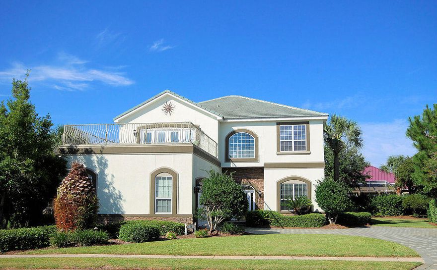 This home is under contract with a 72 hour kick-out clause, contingent on buyer selling another property. Accepting offers, please view! Lowest priced home per square foot in Destiny East. Own your dream home in one of Destin's most desirable gated communities! This large home is perfect for full time, part time residence, or vacation rental. A mother-in-law suite on the first floor is an added bonus! As you enter you see high soaring ceilings in the family room, a wonderful kitchen and dining area. The master bedroom is downstairs with a nice back yard view and door to the patio, & large bath! The first floor also has an office and 1/2 bath. Upstairs you have 4 large bedrooms and a large bonus room for the kids to hang out. This room opens to a large balcony perfect for sunset views of Lake Destiny and the Gulf.  This home could easily accommodate 16-20, yet is on a quiet cul-de-sac and   close to all of Destin's great restaurants, shopping, boating, golf and night life! Destiny East amenities include a wonderful clubhouse with a gym, theater, play ground area, large pool, hot tub, and 2 lighted tennis courts,. You're a short golf cart ride to the beach!  Make an appointment to see this home today! 