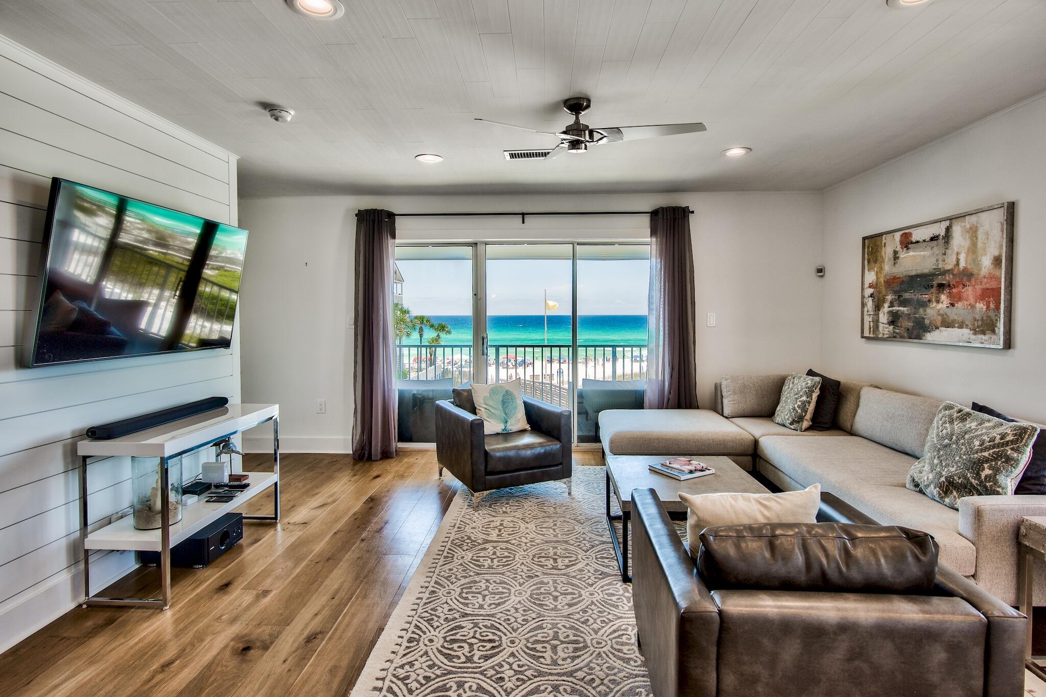 A step above the rest and offering stunning gulf views, unit 631 at Beachside Villas is a rare find. This newly renovated 3-bedroom unit has been upgraded with the finest European appliances, shiplap throughout, new flooring and luxurious bathrooms. The owners didn't spare any expense when bringing a new life to this property. Another bonus, the entire complex just went through a total exterior renovation including new roofs, hardie-board siding, exterior paint, windows and sliding glass doors. Unit 631 is also an incredible rental property with over $100K in proven income for 2022. The complex of Beachside Villas offers 2 pools (1 heated in the off season), tennis courts, shuffleboard, and a clubhouse with bathrooms by the pool.