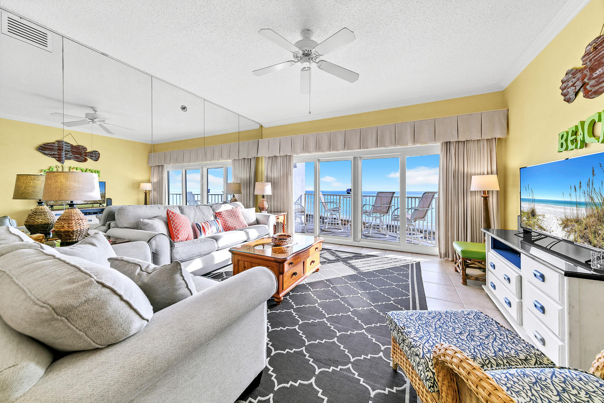 Experience the epitome of beachfront living at Tops'l Beach Manor! This stunning two-bedroom, two-bathroom condo offers breathtaking gulf front views and luxurious coastal living. The open living space, modern kitchen, and private balcony provide the perfect setting to enjoy the serene surroundings. Residents also have access to upscale amenities including a swimming pool, fitness center, tennis courts, and direct beach access. Don't miss the opportunity to make this gulf front retreat your own. Schedule your showing today and start living the coastal dream!There is a $285.00 Tops'l Master fee paid quarterly.