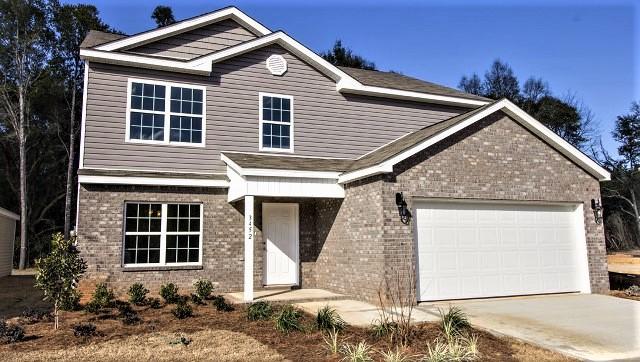 The Elle is a 5 bedroom 2.5 bath 2 story home with study/office. Master suite is on the 1st floor and has a large walk in closet, double vanity, separate shower and garden tub. The open concept floor plan with large kitchen island with granite and under mount sink. Stainless steel appliances, corner walk in pantry and eat in dining area. Study or flex room is also on the main floor. Upstairs has a 19 x 23 second living room or game room and 4 bedrooms, separate laundry room and full bathroom with double sinks. Half bath for guest is located on the main floor. Photos are of a similar home but same floor plan.