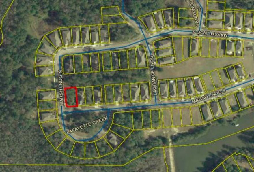 Lagrange Landing is centrally located in Freeport and offers a swimming pool, pavilion and a dock on the lake for fishing. This corner lot in the north part of the subdivision. Large green space behind the lot for additional privacy. So close to shopping, schools, restaurants and recreation. Within 15 - 20 minutes to the beaches of South Walton.