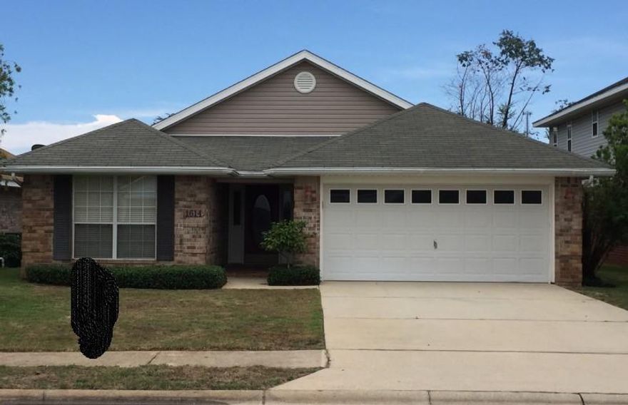 Beautiful Emerald Village Home nestled just outside Hurlbert Field. Home has Brand New Carpet in the bedrooms, tile in the common areas. Kitchen has been updated with granite countertops. New fence. Fresh landscaping. Interior completely painted anew. Large garage. Pergola atop backyard patio. Vaulted ceilings, open concept. Two walk-in closets in Master. Huge spa tub. This home is MOVE-IN READY. Automatic sprinkler system from private well