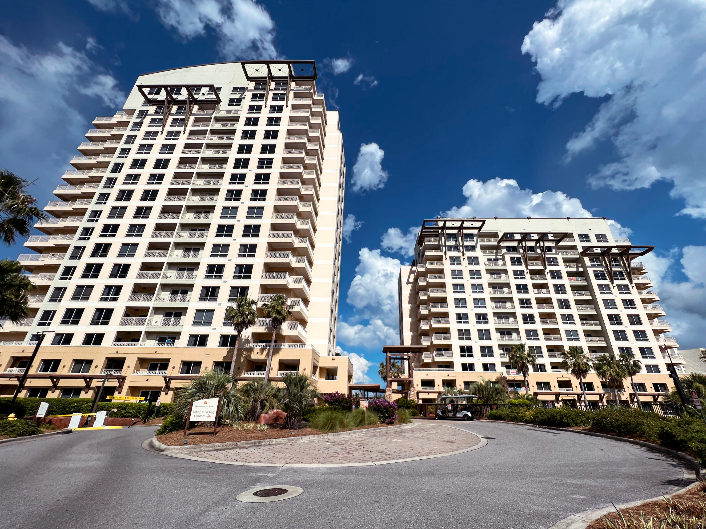 48 hr right of refusal in place. Located on the 9th Floor of Luau II , this unit has views of the Gulf of Mexico, the pool and the lake. There are two bedrooms and two full baths with a lockout option so it can be rented as a 2 bdrm or separately as 1bdr and a studio. The Luau has all the amenities you could wish for. It is located on the beach side of Sandestin and is just a short walk to the beautiful white sandy beaches on the Gulf of Mexico. You will also enjoy the resort style pool with a relaxing waterfall, hot tub and seasonal Tiki bar, grilling area and a fitness center.  No need to get in traffic to go to dinner as you are just a short walk to Barefoot Beachside Bar & Grill and the famous Seagar's Restaurant or a trolley ride away from all Baytowne Wharf has to offer.