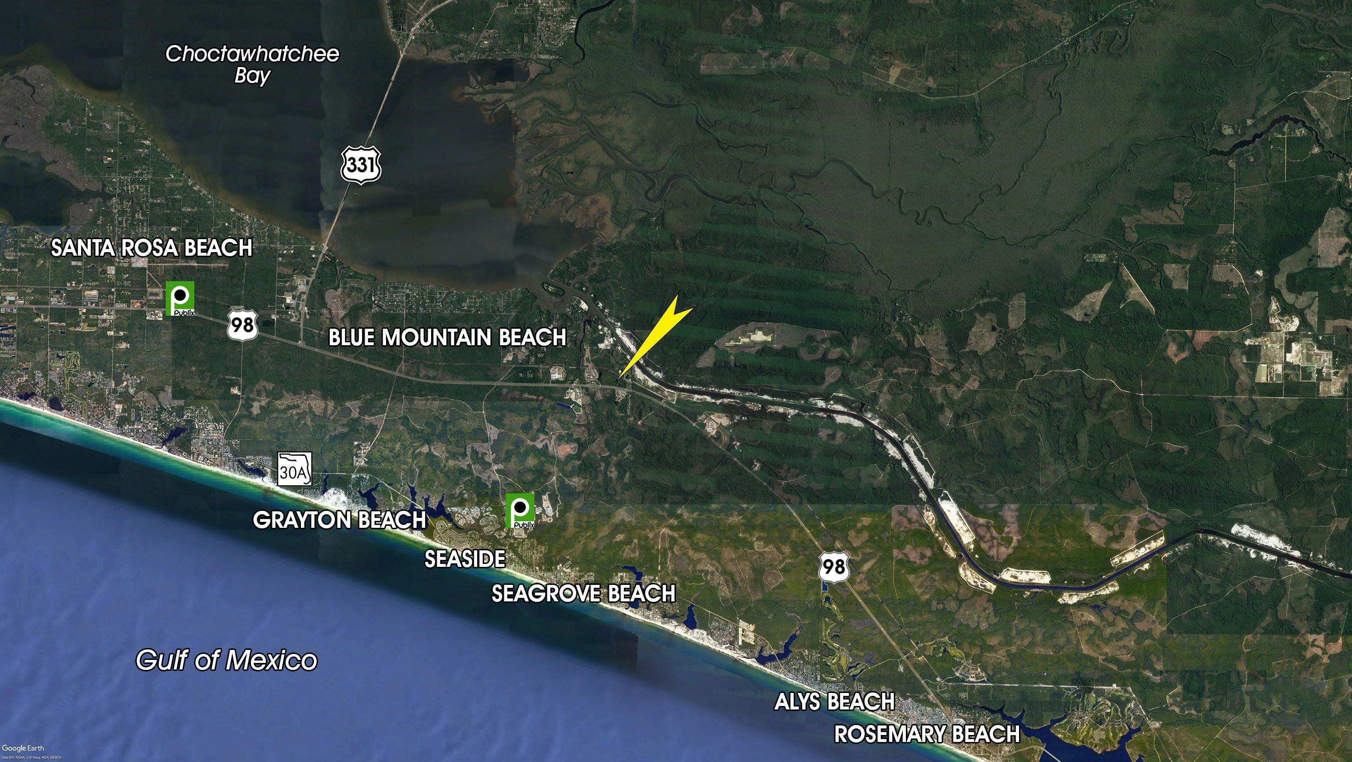 Prime .93-Acre commercial parcel yielding 101' of fronting feet along Highway 98 in Santa Rosa Beach, Florida!Zoned Village Mixed Use (VMU), the development of this property could cater to a host of highest and best uses. Please inquire for further details.