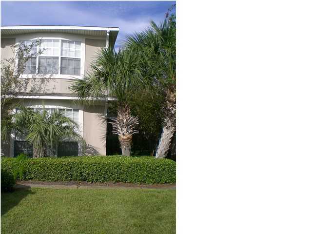 BON VILLA IS A TOWNHOME SUBDIVISION WITHIN BAYSIDE SUBDIVISION. LARGE TOWNHOME, MASTER BEDROOM AND BATH TUB ON GROUND FLOOR. LARGE OPEN LIVING ROOM WITH FIREPLACE. TWO ADDITIONAL BEDROOMS WITH A FULL HALL BATH UPSTAIRS. SITTING AREA AT TOP OF STAIRWAY, GREAT READING AREA. SCREENED PORCH WITH BEAUTIFUL WOODED VIEW. BON VILLA HAS ITS OWN POOL IN ADDITION TO THE BAYSIDE POOL, PLAYGROUND, PICNIC AREA, TENNIS COURTS, AND LUXURY LANDSCAPING. CENTRALLY LOCATED BETWEEN SANDESTIN, AND DESTIN. SILVER SANDS OUTLET MALL AND RESTAURANTS ARE WITHIN WALKING/BIKING DISTANCE. FIVE MINUTE DRIVE TO THE BEACH. $233 MONTHLY HOA FEES COVER WATER, SEWER, TRASH PICKUP, LAWN AND LANDSCAPING MAINTENANCE, INSURANCE FOR COMMON AREAS, RECREATIONAL FACILITIES. FEE DOES NOT COVER HAZARD INSURANCE.