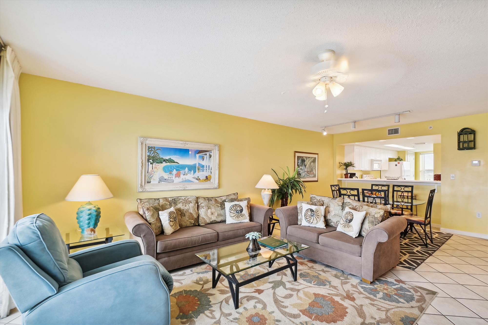 Do not miss your chance to own a gorgeous condo with Gulf views on the TOP floor (7th) at Seacrest Condos! This condo offers an unparalleled location with no one living above you and the best views in the building, coupled with balcony access from the master bedroom and living room. In 2022, Seacrest Condos went through a major exterior renovation which included all new windows, sliding glass doors, balcony flooring, exterior paint, and more. As of November 2024, a new roof was put on the building which is something a new buyer will not have to worry about for a long time! Unit 707 is a turnkey investment you and your family will enjoy for years to come. Enjoy the laid back life at this complex which has a sparkling INDOOR/OUTDOOR swimming pool, ample parking, BBQ's, tennis courts, basket ball courts, fitness center, - and don't forget the beautiful beach right outside your door.