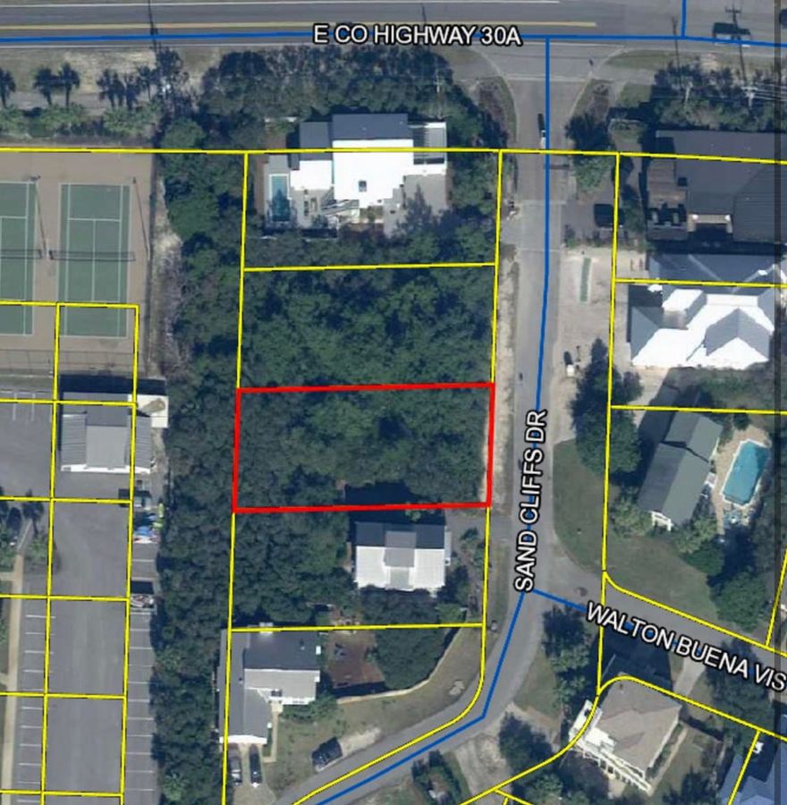 Amazing lot in a private, non-rental gated Gulf front community of 30A. Sand Cliffs is conveniently located on the south side of 30A just steps from Kaiya Beach Resort, Alys Beach, Camp Creek Golf Course, and Rosemary Beach.  With low HOA fees and no build out time, this is the perfect opportunity to build your dream home! Sand Cliffs features two deeded beach accesses offering over 1300 ft of pristine beach. Don't miss out on your chance to own your piece of paradise!!
