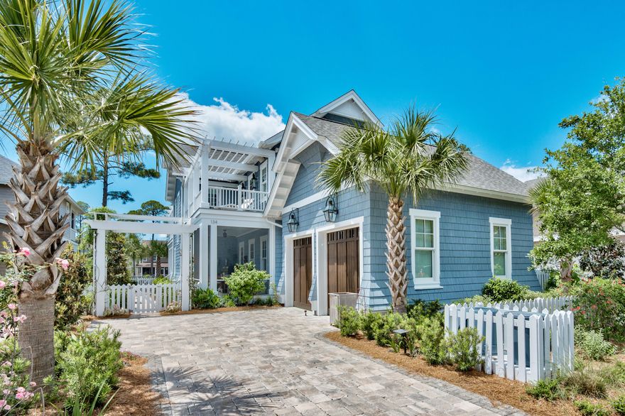 This home is a one of a kind custom masterpiece in Watersound West Beach. Recognized as the 2014 APEX Home of the Year and built by Shane Babin, no detail has been overlooked, with 3350 square feet of living area and fabulous exterior porches with views of the lake. The home offers a tremendous floor plan with an open kitchen, dining, and living area with fireplace that is perfect for entertaining. The first floor features a guest bedroom suite, while the second floor offers a tremendous master suite with a screened porch overlooking the lake. Two additional bedrooms with ensuite baths along with an incredible living/lounge area, office, and two more open porches complete the second floor. The finest finishes, fixtures, lighting, and furnishings combined with the lakefront location, blend together to make this property a tremendous value and a must see!  The Watersound West beach community is one of 30A's best kept secrets for beach accessibility and scenic beauty.