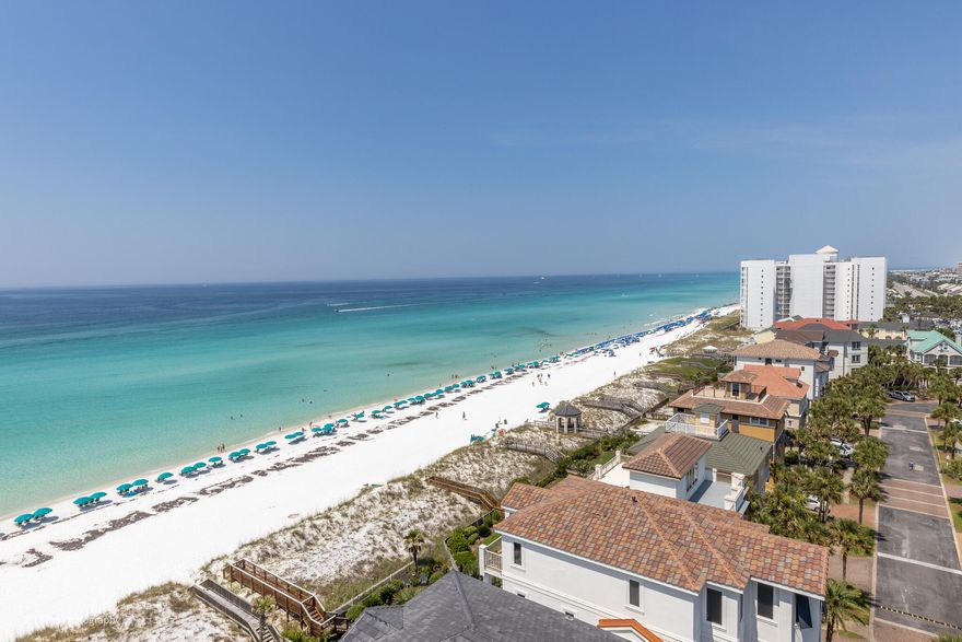 Completely Renovated 10th floor condominium offering spectacular southwesterly Gulf views. This spacious 3648 Sq Ft condo with Floor to Ceiling Glass offers luxury coastal living in a gated private setting.  Eclectic kichen with high end appliances, substantial cabinets, island and bar and breakfast nook.  The Great Room offers Pendant and recessed lighting, command media center and powered shades.  Huge Master Bedroom with large walk-in closet and Slider to Balcony.  Master Bath with double vanity, soaking tub, walk-in shower, rain forest shower head and private seating area.  Two other Bedrooms with ensuite baths and an additional hall bathroom.  Assigned covered parking & Storage area with only 2 units per floor and 22 units per Building.  BACK UP OFFERS ARE ACCEPTED.