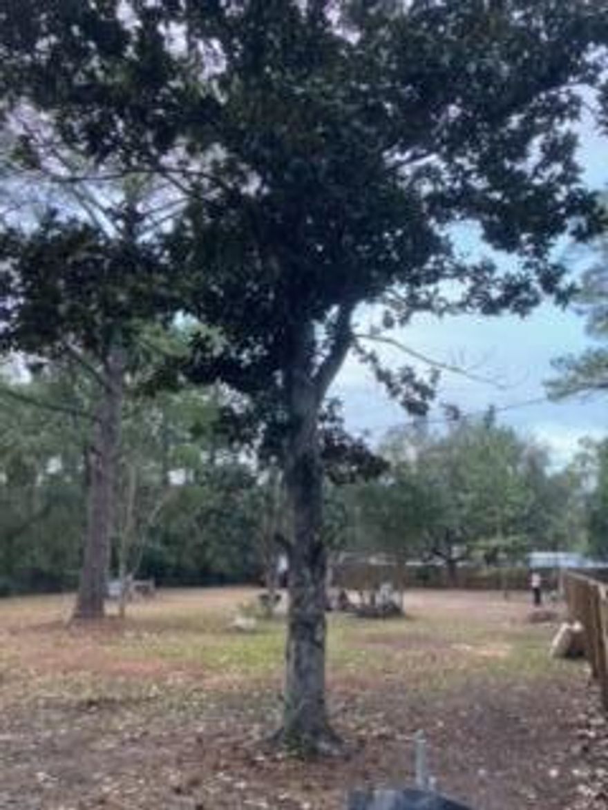 Check out this great .32 acre parcel zoned HCD. Property is accessed by a deeded private dirt road from Hwy 98 and located just 200 feet off of the Northside of Hwy 98.  One mile from Navarre bridge boat ramp and beaches.  Median turning lanes allows for easy access and egress with boats, trailers and equipment.  Many possible business uses available.  The Lot is cleared and contains several mature oaks, pines, a magnolia tree, and is fenced in.  Utilities are in place with a 200 amp service pole for electicity, water tap fees are paid, and city sewer system.  Structures and sheds convey with property and contain no value.  The owner is also selling the adjacent .25 acre lot and there are other neighboring lots also available for sale for a combined total of 1.13 acres, see MLS #'s 865512,