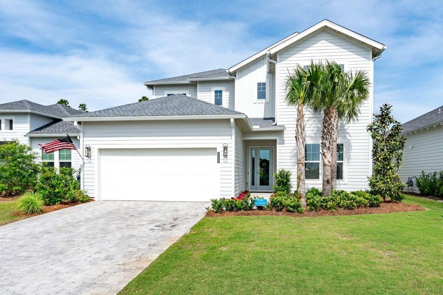 Reach out for details! This 5-bedroom, 3.5-bath residence is thoughtfully designed with premium upgrades, cutting-edge smart home features, and a private saltwater pool oasis--offering an unparalleled lifestyle of comfort, elegance, and tranquility. Property Highlights: 5 Bedrooms | 3.5 Bathrooms | Movie Loft | Over 3,000 Sq Ft Owner's suite + two guest bedrooms on the main level Upstairs features two additional bedrooms + bonus media/movie loft Expansive saltwater pool with tanning ledge, gas drop for future heater or spa, and electrical disconnect Oversized garage +24' deep with pull-down attic stairs and lighted storage Thermidistat Optional 5th bedroom includes a dual-sink vanity setup in Bath 3 Upgraded Systems & Technology: High-performance 16+ Seer HVAC systems with humidity control, Wi-Fi Thermostat, and deluxe ultra quiet outdoor units 400 AMP electrical service, full Cat 6 smart wiring, data jacks, and upgraded receptacles throughout Designer Finishes: Flooring includes Level 3 Lormand hardwoods, Shaw Resolute Plus Luxury vinyl, and Level 5 Emser Esplanade tile Chef's kitchen with farmhouse apron sink, GE Profile appliances (gas cooktop & wall oven), under-cabinet lighting, and crown-topped cabinetry Elegant 3-piece crown molding, upgraded trim, custom lighting, and premium carpet padding Outdoor Living: Fully fenced with 188 feet of 48" Florida Bronze aluminum fencing and bronze gate Professionally landscaped front and back yard with gutters Tranquil preserve view from the backyard and water view from the front. Community Lifestyle: Gated access to NatureWalk at Origins, a sought-after resort community Lake Powell access for kayaking and paddleboarding Resort-style clubhouse with pool, spa, fire pit, outdoor kitchen, TV, and bar area Pickleball and tennis courts, state-of-the-art fitness center, and miles of nature trails. All walking distance from your front door. Don't forget to grab your bike and head to Rosemary and Alice Beach for lunch. Less than 2 miles from Camp Creek, the ultimate club experience at Watersound!