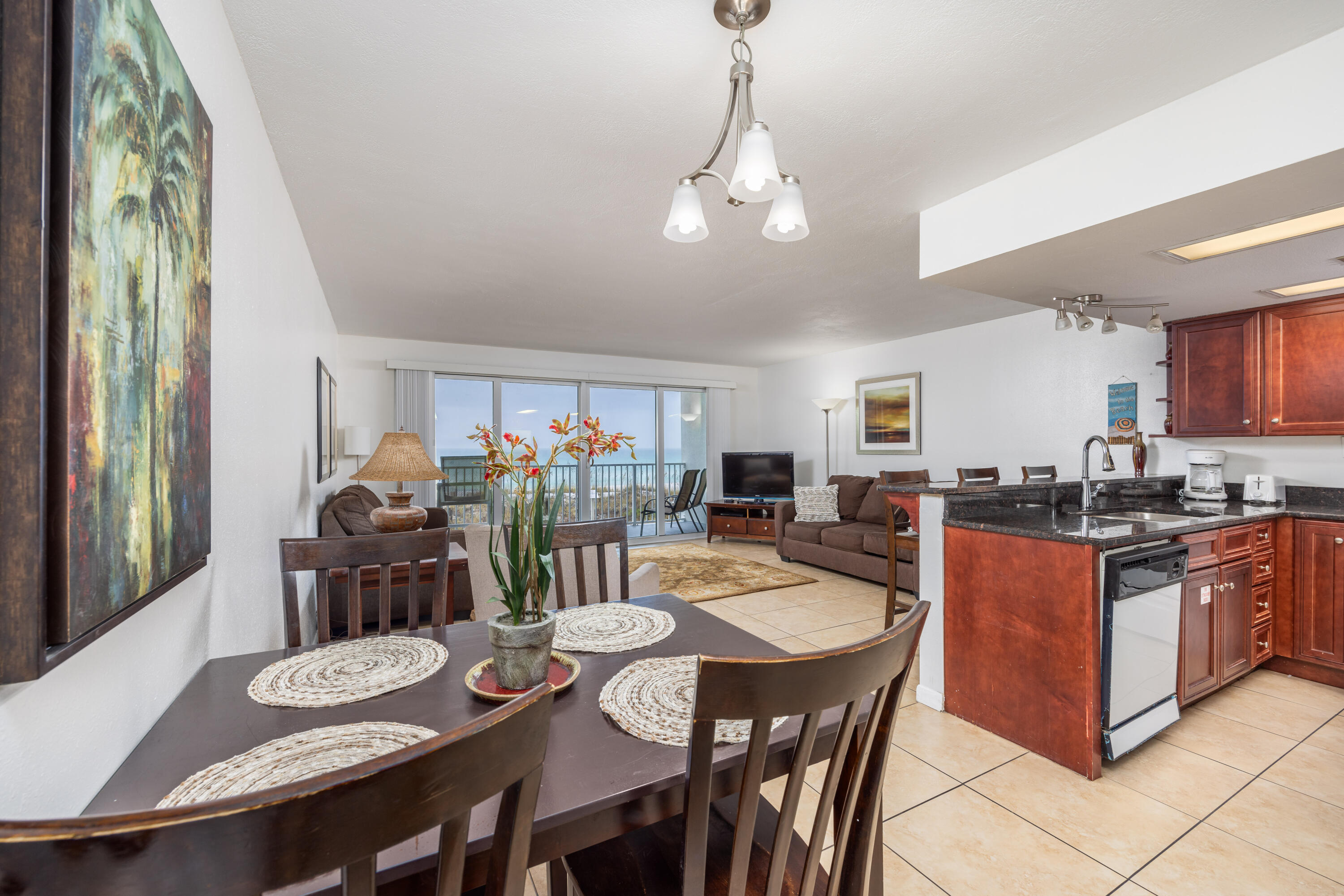 Spacious first floor unit at Cabana Club with stunning gulf views. Building recently went under renovation with new windows, balconies, paint, and railings. HOA fees did not increase and assessment paid in full! Managed by Sea Oats Motel & Mgmt. Co gross rentals for 2021 $48,938, 2022 $49,237, and 2023 thru October (closed for 5 months for Reno) $35,896 thru October