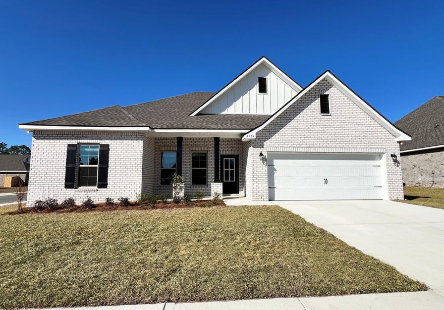 Awesome builder rate, FREE window blinds + choice of 2 FREE: front gutters, fridge, OR smart home package. Restrictions apply.Located on a corner lot the COMSTOCK III H in Patriot Ridge community offers a 4BR, 2BA, open design. Upgrades added (list attached).Features: double vanity, garden tub, separate shower, and walk-in closet in master bath, kitchen island, walk-in pantry, boot bench in mudroom, covered porches, recessed lighting, crown molding, ceiling fan in living and master, framed mirrors in baths, smart connect Wi-Fi thermostat, smoke and carbon monoxide detectors, landscaping, architectural 30-year shingles, flood lights, and more!Energy Efficient Features: water heater, kitchen appliance package with a electric range, and more! Energy Star Partner.