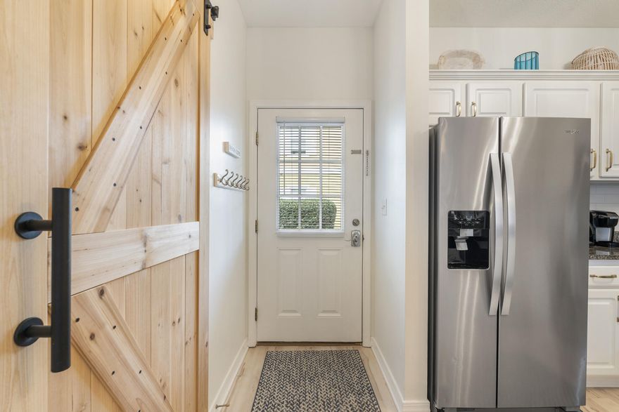 This hidden gem nestled off Eastern Lake along 30A is the perfect beach getaway for you and your family. Unit 6101 is move-in ready, fully modernized and updated inside in the last year, with a stunning beach chic design. The updates include NEW furniture, NEW appliances, NEW light fixtures, NEW white oak LVP flooring, NEW bathroom vanities, and more. The condo is two full bedrooms, two full bathrooms, including a full laundry room, and is located on the ground floor end unit for super easy access. Not only that, it's in the quieter backend of the complex, offering more privacy PLUS more parking for you and your guests. Rental projections reach up to near $45K annually on this home, so schedule your appointment to see this charming home in person! Herons Watch is golf cart friendly, is pet friendly, plus has deeded access to Eastern Lake where you can canoe, kayak or paddleboard to the beach. Convenient and quick access by 5-minute bike ride to Walton Dunes Regional Beach Access, a 10-minute bike ride to The Hub (aka Big Chill), and an easy 15-minute bike ride to Seaside. The HOA fee in Herons Watch covers the building insurance and security gate, along with fiber WiFi. 