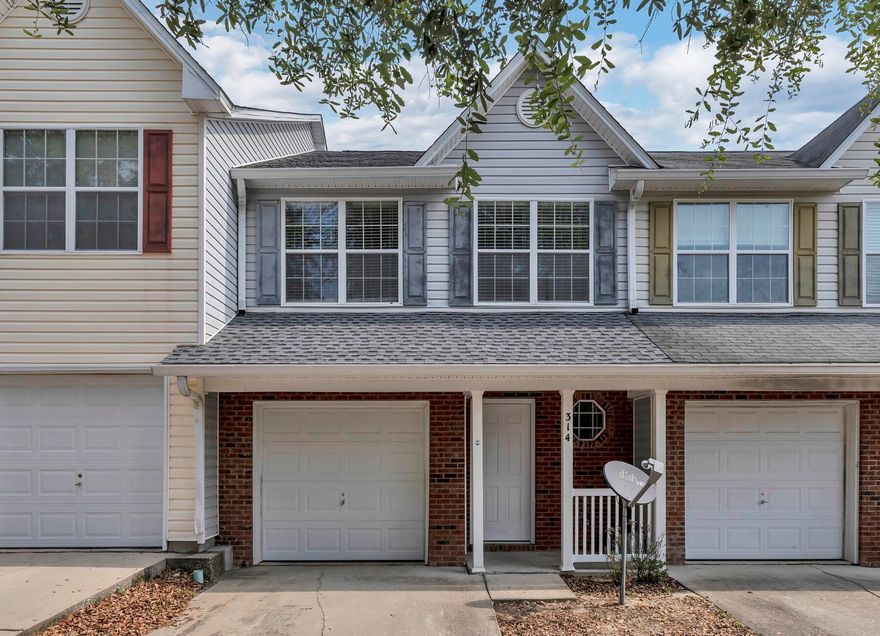 Welcome to 314 Crooked Pine Trail, a beautifully updated townhome nestled in The Rolling Pines community. This charming residence offers modern living with stylish laminate flooring throughout and a sleek kitchen equipped with stainless steel appliances. The open-concept design on the main floor seamlessly connects the kitchen, dining area, and spacious living room.Upstairs, you'll find three generously sized bedrooms and two updated bathrooms, along with the convenience of an upstairs laundry area. The renovated bathrooms that add a touch of luxury.Ideally located in the heart of Crestview, this townhome places you just minutes from local parks, medical centers, dining entertainment, I-10 access, and a variety of shopping options.ROOF 2023, HVAC 2023, Hot water heater 2005