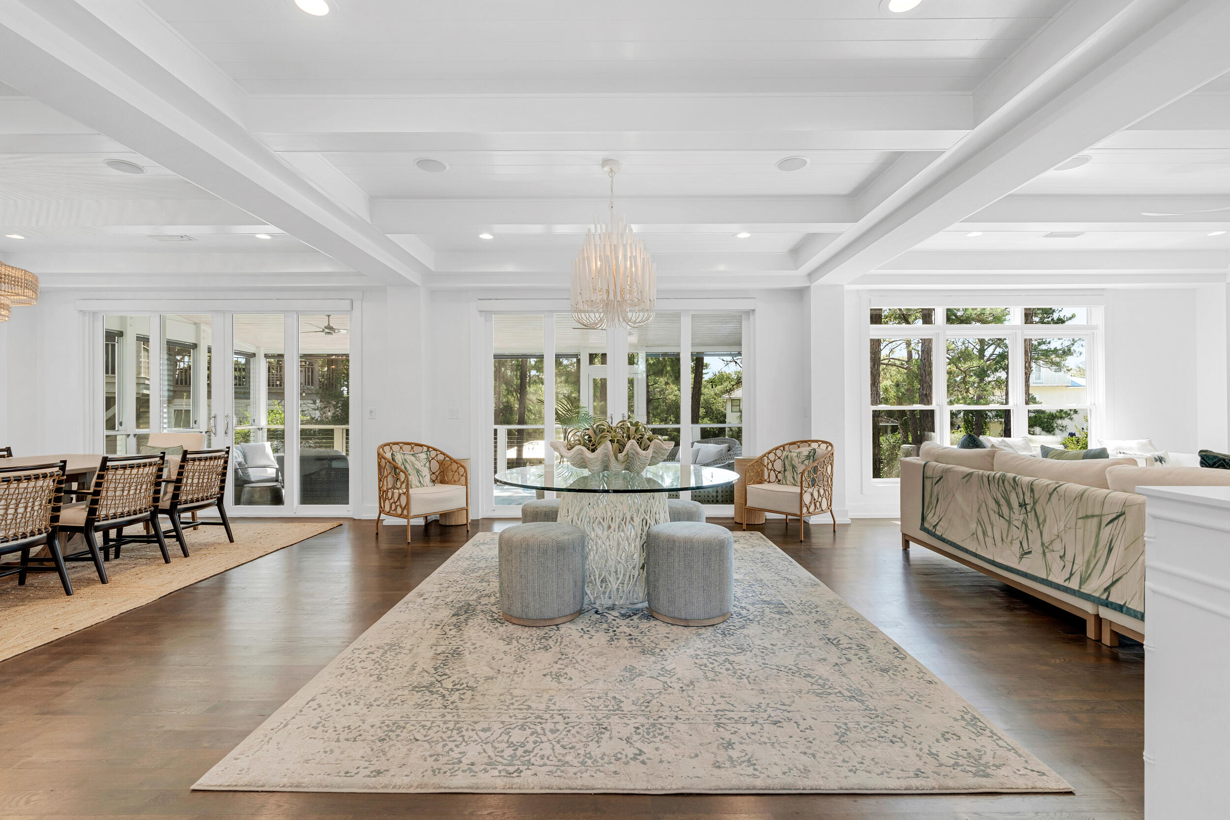 This stunningly renovated home, located at 105 Trae Lane in Seagrove Beach, embodies Eastern Lake elegance.  With four stories overlooking both the tranquil waters of Eastern Lake and the Gulf of Mexico, this residence offers breathtaking views.  The meticulous renovation in 2022 showcases impeccable design both inside and out.Its pristine condition is a testament to its careful upkeep and the fact that it has never been part of a rental program.Positioned perfectly within Seagrove Beach, 105 Trae Lane provides a unique balance of seclusion and convenience.  While just steps away from the vibrant atmosphere of Old Florida Fish House, with its live music and dining, the home enjoys a peaceful setting at the end of the private, dead-end Trae Lane. Seagrove Beach, a beloved destination for South Walton regulars, captivates with its lush landscape of oak trees and magnolias, and its relaxed yet luxurious atmosphere.  This charming community offers a delightful mix of boutiques, casual cafes, and an undeniably upbeat vibe.

Adventure awaits in Seagrove!  With Deer Lake State Park and Eastern Lake nearby, exploration is a must.  And what better way to get around than by bicycle along the scenic Timpoochee Trail?  Beach lovers will appreciate the new Regional Beach Access added in 2021, providing even easier access to the sugary white sand.

No trip to Seagrove is complete without a meal at the iconic Caf?? Thirty-A, a longstanding favorite along Highway 30A.  For a taste of old Florida charm and delicious shrimp po'boys, head west to Seagrove Village Market on Highway 395, a local institution since 1949.

Overlooking the picturesque Eastern Lake, Old Florida Fish House is the ideal spot for lunch or dinner.  Don't miss their renowned sushi and lively music scene.

Offering shady retreats, sun-drenched beaches, and endless opportunities for fun, Seagrove Beach provides the perfect setting for a classic Florida family vacation.