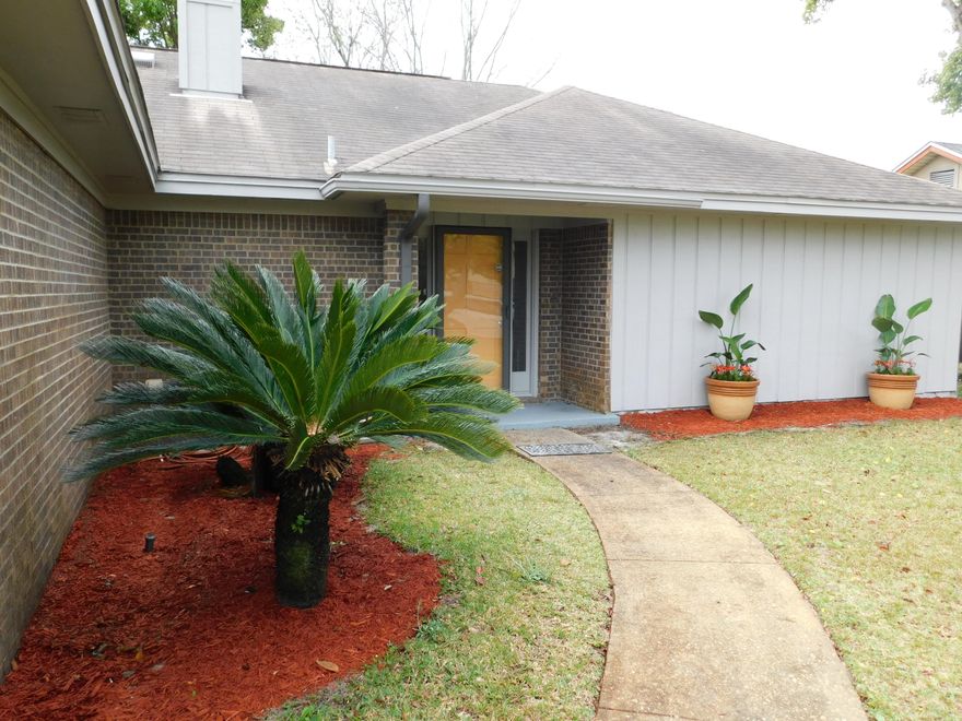 Amazing home that must be on your list to see... Be only the second owner to this well cared for and updated home! The location is super convenient to both Eglin AFB and Hurlburt Field. Also located close to some of the worlds most beautiful beaches. The entire home has been freshly painted inside and out and is ready for your personal decor! Enjoy the spacious split bedroom layout. The master bedroom has a beautiful bay window that overlooks the backyard. The master bath has his and her sinks and a skylight to allow natural light. The master closet is large and has lots of ventilated shelving. This home has an amazing sun room with vaulted ceilings and windows all around that let in the sun rays. The two additional bedrooms are on the other side of the house and both are a good size.