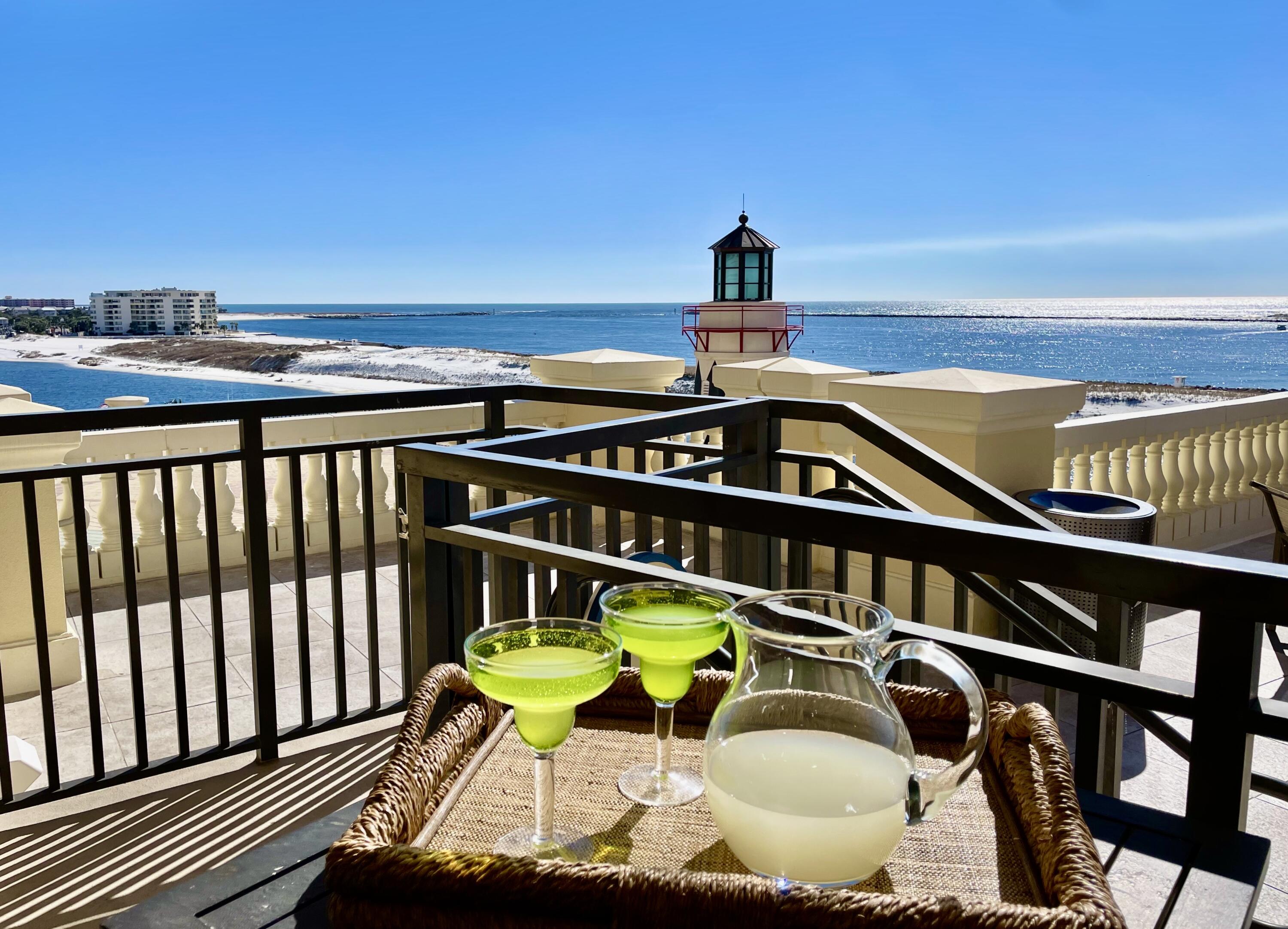 Views of the Destin Harbor, East Pass, Crab Island and the Gulf of Mexico make the Emerald Grande one of the most desirable condos in Destin. This unit's wraparound balcony offering direct access to the main Grand Vista decks, pools, and the bar & grill may make this one of the most desirable units at the Emerald Grande. This corner walkout is ideal for special events and large gatherings. With 3 bedrooms featuring high ceilings, ensuite baths, and a well appointed kitchen this unit is a must see! Amenities include activities for every member of the family; fine dining, fishing, boat and jet ski rentals, zip line, and more right on property at Harborwalk Village! On site amenities include fitness center, cafe, heated pool, sauna, business center, convenience boutique, and more.