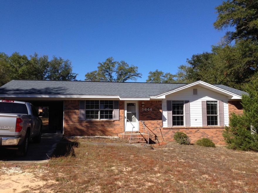 3 Bed 1.5 Bath brick home situated on 2.45 acres of land. Great starter home and just a short drive to town. Home is being sold AS IS. Please provide proof of funds or pre-approval letter with all offers. Buyer is to please verify square footage, room dimensions, and lot dimensions as they are all approximate.
