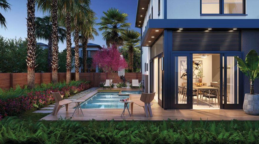 Comprising an open concept four bedroom layout with a first floor primary suite, enclosed summer kitchen and an outdoor pool, the Malachite design from Ricardo Rodrigues is an elegant take on a modern Bahamian island home. Rich vegetation is a focal part, uniting the home's contemporary design to the purposefully placed landscaping, crafting an indoor-outdoor oasis in a way Northwest Florida has never seen. The main level of the home showcases a two car plus golf cart garage, primary bedroom with ensuite bath and walk-in closet, open concept living, dining and kitchen area with sliding doors opening to an oversized summer kitchen, complete with Wolf outdoor appliances and plenty al fresco dining accommodations. Through the lanai, the bespoke pool area provides an idyllic locale to soak up the sun or relax thanks to ample surround lounge seating and enchanting water feature. 

The second level provides a primary wing with expansive bedroom and ensuite and a private living area separating the spaces. The primary suite features a front facing balcony, walk-in closet, dual sink vanity, and soaking tub. The additional two bedrooms on the second level provide private ensuite baths and private balconies, ensuring everyone who enjoys time within the intricately designed home is enveloped in luxurious experiences. 

A guarded gated entry to ensure maximum privacy, while picturesque natural amenities such as Fox Lake and the surrounding Santa Rosa Beach Golf & Beach Club provide curated surroundings for enchanting lifestyle experiences. A resident clubhouse with two outdoor pools, lounge and fitness center create a community gathering space, while pickleball courts, and a Southeastern golf cart exit with direct access to 30A ensure mobility throughout the neighboring community is available at all times. 

Experience the future of residential luxury at the rental restricted community of Turquoise where coastal living experiences are reimagined. 
