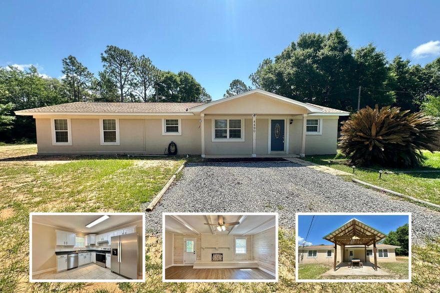 AVAILABLE NOW!! Charming 3BR/2BA Florida cottage on a spacious lot in the Holley community, near local boat ramp and river access. This home features a split floor plan along with a open and cozy living area. The kitchen includes a large bar and space for an island, with plenty of room for dining. Enjoy unique touches like tongue-and-groove pine walls, beamed-look ceilings, recessed lighting, and a covered back porch. Plenty of storage on bookcases/shelves in kitchen and living areas. NO smoking. 600 minimum FICO credit score required in addition to meeting rental criteria. Pets allowed upon approval with a non-refundable pet fee. All applicants are required to complete an application on https://onefamilypropertyservices.petscreening.com/
regardless of if they own a pet or not. Applicants with an ESA are also required to complete the application.

** Fees Required once an application is approved include, but may not be limited to: Security Deposit, Non-Refundable Fees (cleaning and rekey), $20 Certified Mail Fee, and Pet Fees (when applicable).