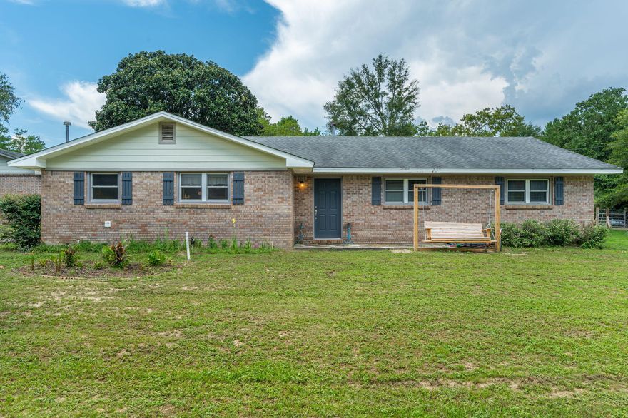 Secluded charm describes this 3 bed, 2 bath brick home on over 5 acres with a detached 2 car garage! The property is newly fenced with a portion of it being an 8-foot privacy fence. The updated kitchen has an island, newer appliances plus plenty of cabinets & countertop space. The living room highlight is the oversized fireplace that makes gathering together warm & cozy. The primary bedroom is the epitome of comfort, boasting an en-suite bathroom that offers the perfect amount of relaxation with an oversized tiled walk-in shower with 3 shower heads, dual sinks, and a separate soaking tub. The upgrades include a new HVAC & water heater, among several cosmetic updates. If you're looking for your dream home, then this home is a must-see. Let us help you make this house your forever home.