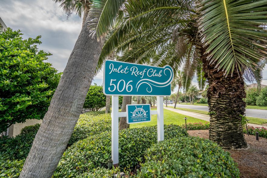 Welcome to one of the best gated complexes on Holiday isle!  This end unit boasts three bedrooms and three full baths, with the master on the end that opens to the balcony, with a view of the Gulf!  There is ample room for entertaining in the open kitchen, living and dining areas.  Inlet Reef offers all amenities, such as pool, gym and tennis courts and also has covered parking. Inlet Reef is located directly on the Gulf, easy walking from this unit.  Buyer to verify all info in listing.