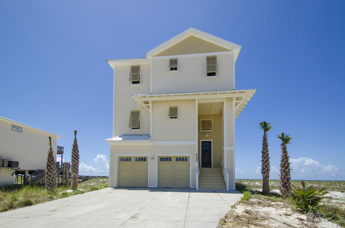 See the video, click on ''photos'' then ''virtual tour''. Gorgeous Gulf front home overlooks the incredible emerald green water and crystal white beaches of the Gulf of Mexico! Welcome to your dream home on Navarre Beach. Beautiful sunrises and amazing sunsets await you. The home features a grand entry way opening to a 21' raised foyer ceiling and beautiful hardwood floors. This 5 bedroom 5.5 bath beauty that has been recently remodeled and painted. Solid construction included a 14 foot above ground elevation on 14 inch diameter pilings, 155 MPH impact impact glass, solar tinted windows, and metal roof with foam insulation.The home features a central vacuum system, elevator, and intercom system.