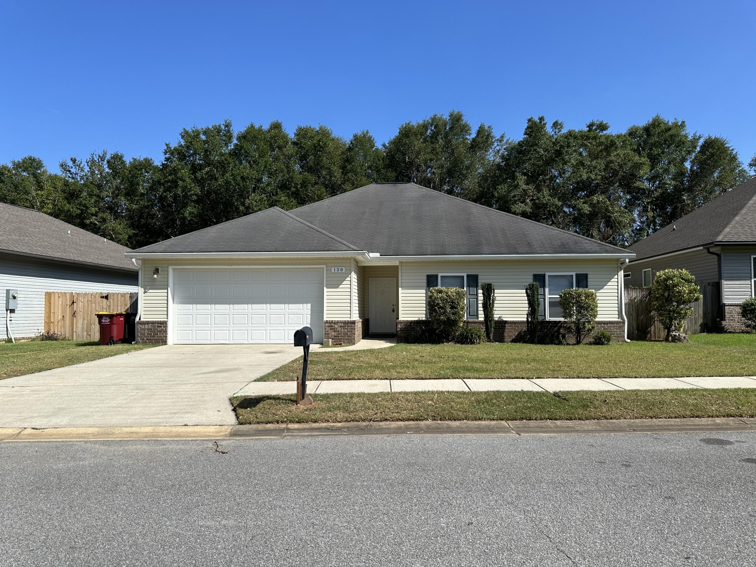 Location, location, location! This home is situated in south Crestview in a location that's less than a mile to shopping centers, grocery stores, restaurants, hospital and medical facilities and the I-10 exit. This cute home features a split bedroom floorplan, spacious kitchen plenty of cabinet and counter space, good closet space, and a large master suite. There has been new carpet installed in all throughout the house. The backyard is privacy fenced and there's also a 2 car garage. This nice home is available for immediate occupancy, so call today! and there are no known issues that are not visible.
