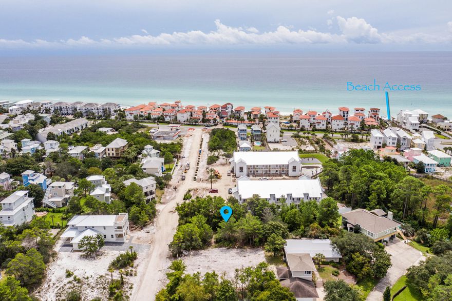 Great lot in Dune Allen Beach that offers western views of Oyster Lake and potential gulf views. No Hoa and no flood insurance required.  Easy walk to public beach access. See virtual tour.