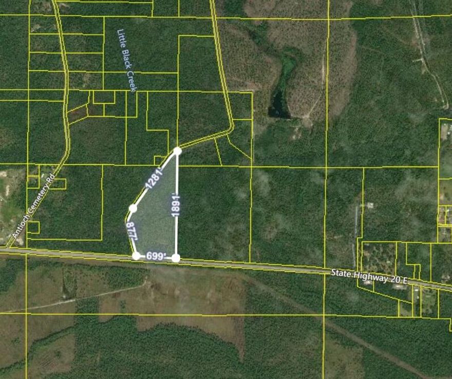 Just under 700 frontage feet on State Highway 20 East.  Seller is flexible and will owner finance with the right offer. Numerous use possibilities for this property and seller will sell all or part. Buyer to verify all information pertinent to buyers intended use.