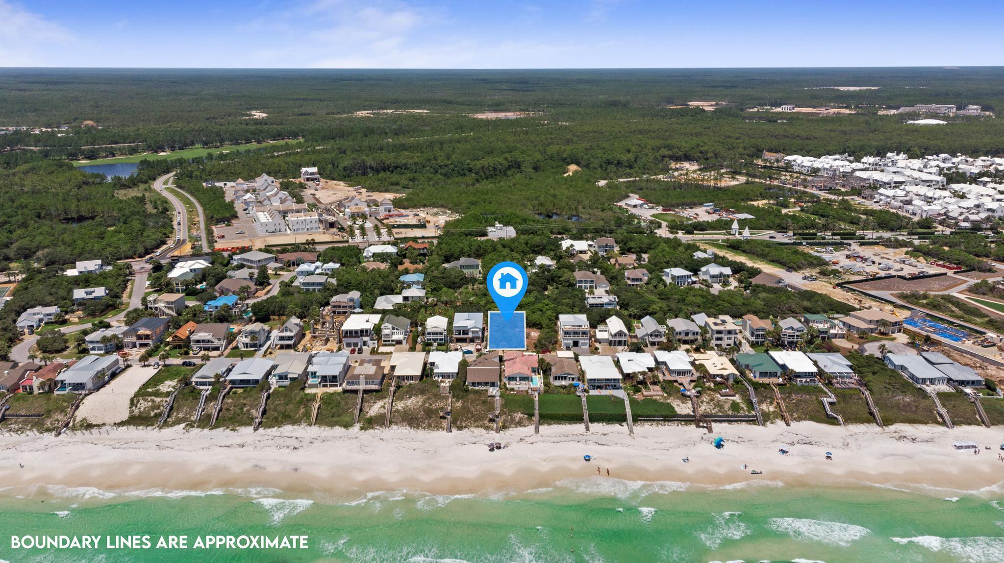The final opportunity to own & build your dream home on the south side of 30A with forever gulf views in Sand Cliffs, a gated, non-short term rental community adjacent to Alys Beach, Seacrest Beach and Rosemary Beach. Gulf front lots in Sand Cliffs have a strict building height of 18.5 feet. This last remaining 2nd tier lot can be built upon up to 30 ft, ensuring a forever gulf view. With over 1300 feet of beachfront (access is less than 300 feet from Lot 12-B), you can be assured to find plenty of space to relax & unwind in the sand and enjoying a peaceful lifestyle of beach living.