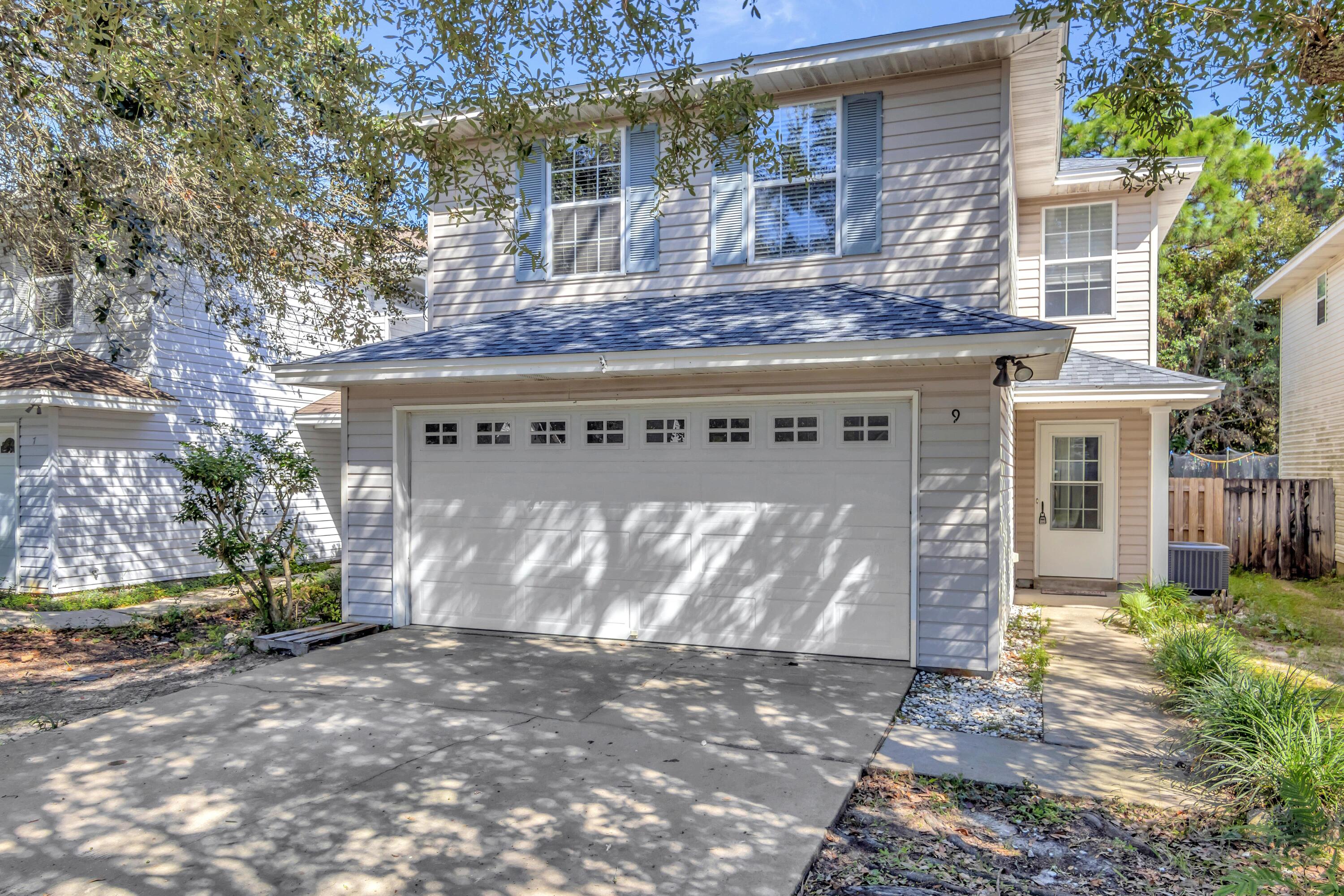 Move in Ready! New Roof and just minutes to Eglin AFB/ Hurlburt Field, schools, shopping. Nice floorplan with new paint and LVP flooring, new granite counters in kitchen and bathrooms. Kitchen features built-in microwave and self-cleaning glass top range and large utility room with pantry. Master bath features Garden Tub/shower combo. Ceiling fans in living room and all bedrooms. Two Car Garage plus driveway gives ample space for parking. Wide staircase has convenient ''pause landing'' you will appreciate. Each home backs to a tree-shaded private community park with sidewalks, Safe location for evening strolls, joggers or just sitting in the park under the shaded trees.
