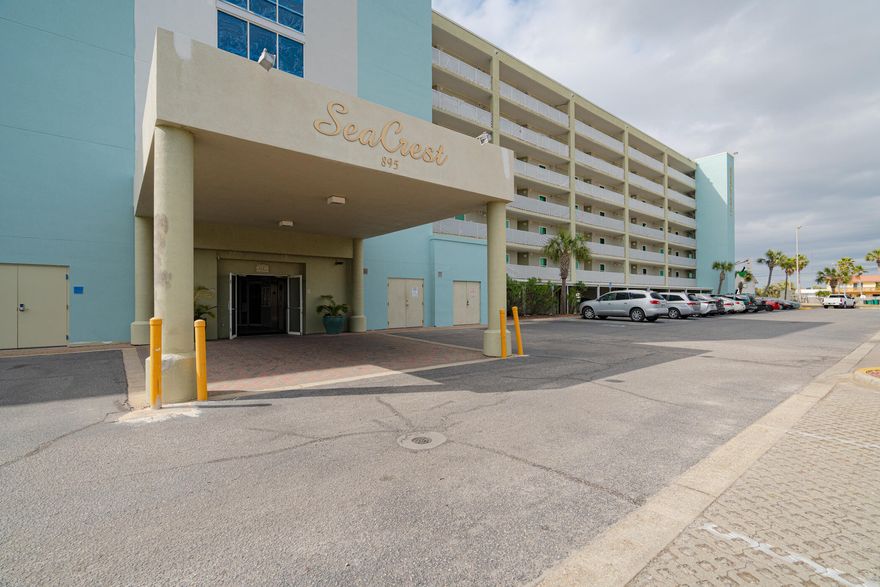 Super 2 bedroom 2 bath condo with a view of the Gulf.  This unit has been a vacation rental but for the last year was leased for a 
 year.  Great opportunity to own a 2nd home, vacation rental property or live in the unit yourself.  Okaloosa Island is a fun place to live with lots of activities including restaurants, pubs, and other tourist attractions.  A short  10 minute drive to Destin.  Building is undergoing some updating to include new windows and sliding glass doors for every unit.  Sealing and painting the exterior of the building all scheduled to be done by May 3, 2022.  There is an special assessment which will be paid in full by the seller at closing.