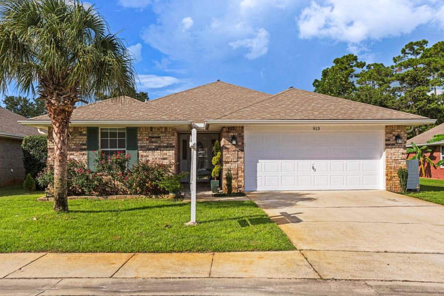 Nestled in the highly sought after Marsh Harbor subdivision, this irresistible 3 bedroom, 2 bath, single-story home has been nearly completely remodeled! If you're ready for turn-key, easy living, this home is perfectly ready for you! Boasting nearly 1600 square feet, the open floor plan and high end finishes make this one of the best homes on the market under $240k. This model-like home features tile flooring throughout the entire property (No carpet! No allergies!), newly installed custom kitchen cabinets, stainless steel appliances, upgraded fixtures/fans, newer seamless gutters, newer HVAC, fresh paint, gorgeous landscaping, and it has been meticulously maintained from top to bottom!!! Please click *more* for additional info ---